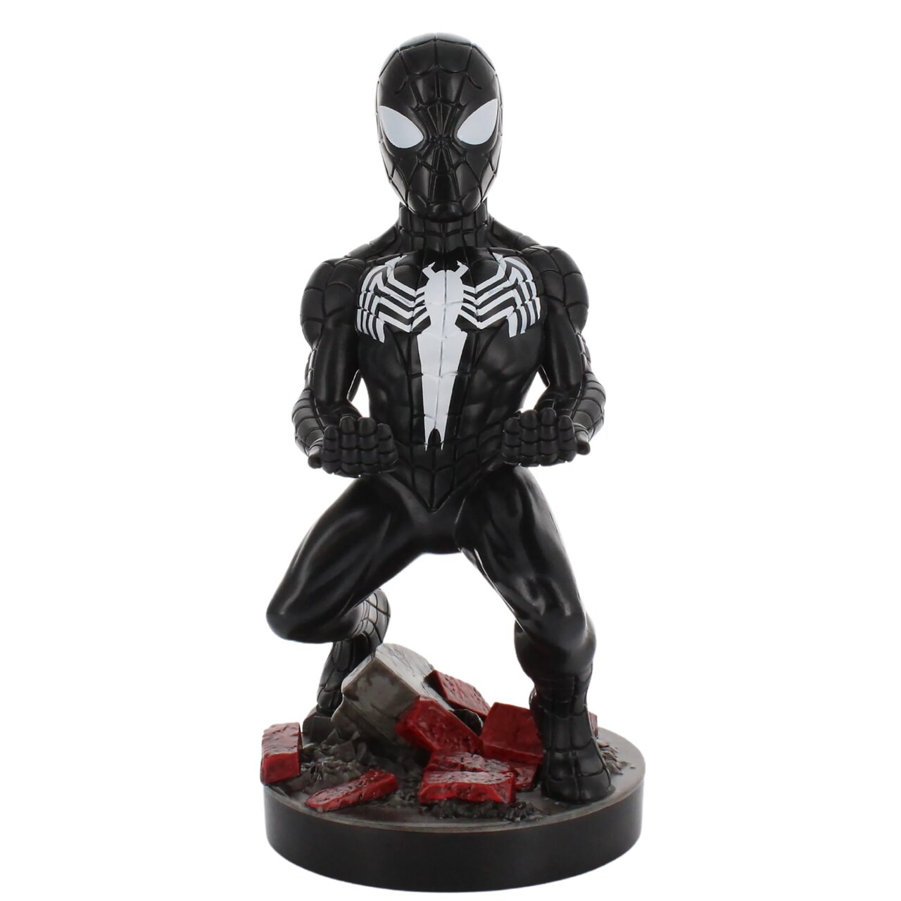 Exquisite Gaming: Marvel: Symbiote Spider-Man - Cable Guys Original Controller & Phone Holder, Collectible Device Stand, Officially Licensed Figure